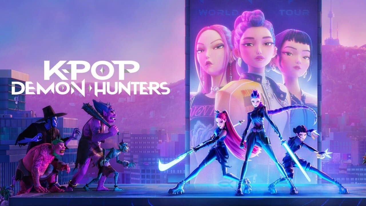 KPop Demon Hunters — backdrops with title 3