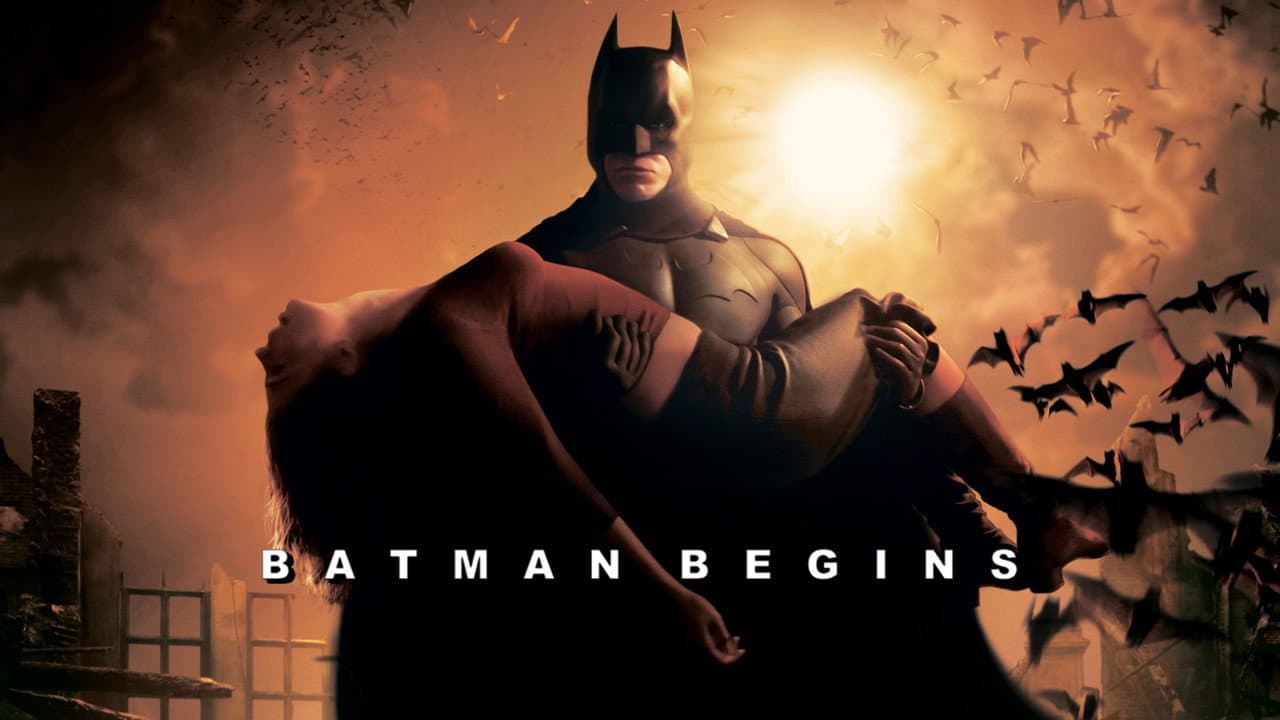 Batman Begins — backdrops with title 5