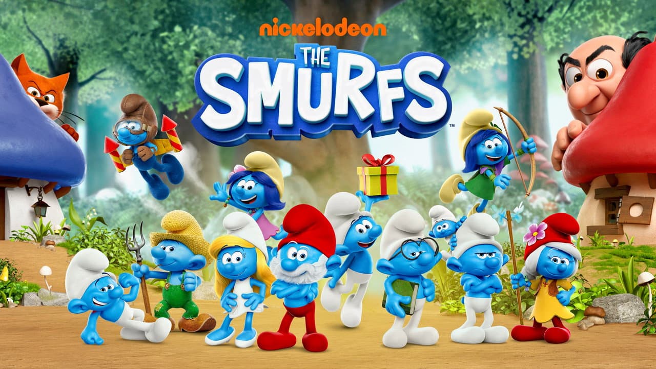 The Smurfs — backdrops with title 1