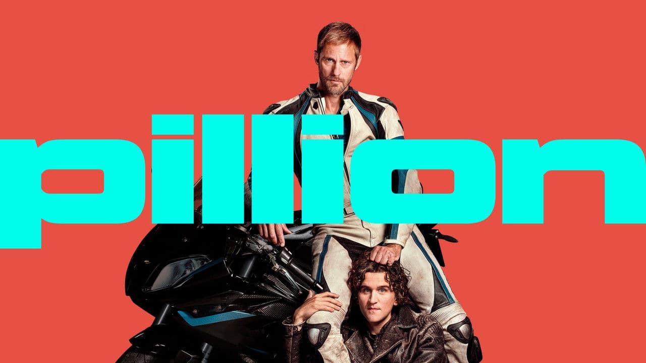 Pillion — backdrops with title 1