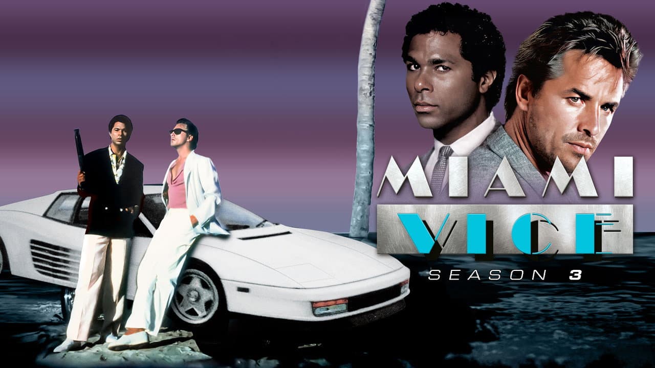 Miami Vice — backdrops with title 5