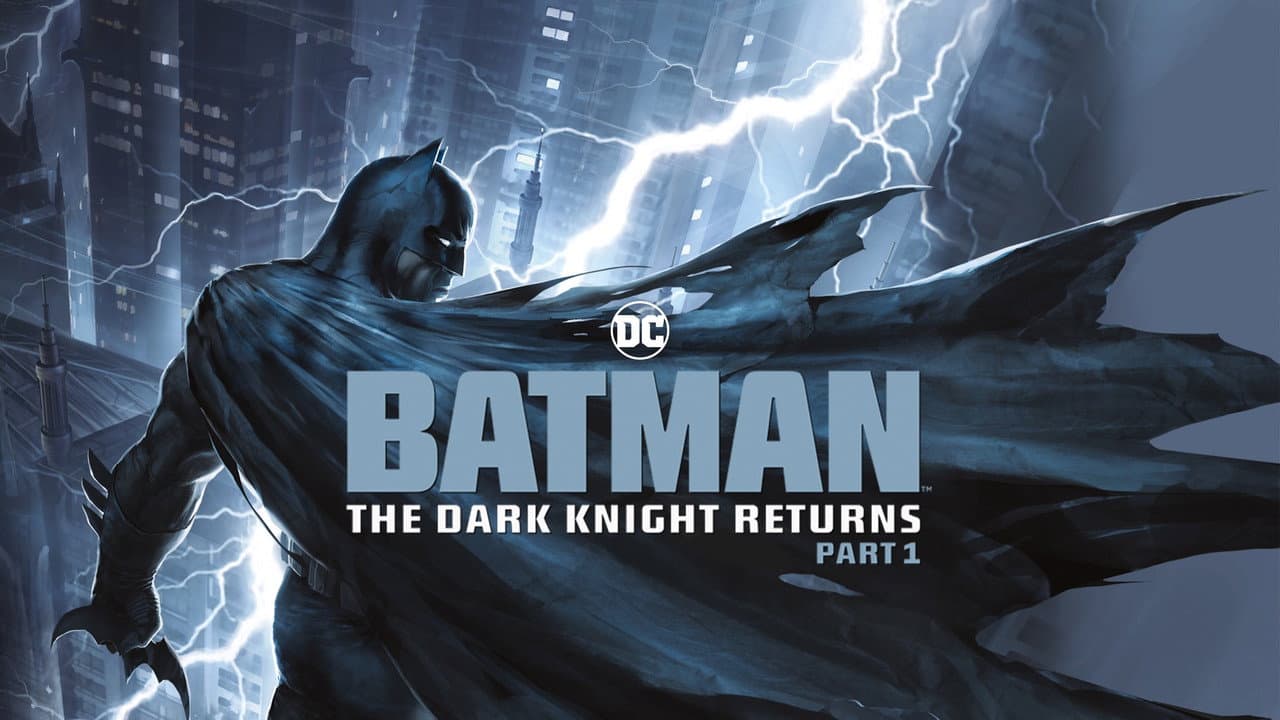 Batman: The Dark Knight Returns, Part 1 — backdrops with title 1