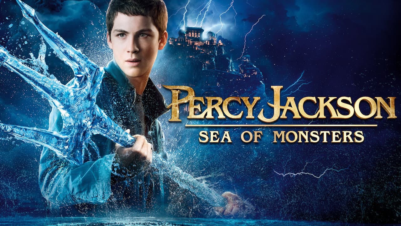 Percy Jackson: Sea of Monsters — backdrops with title 3