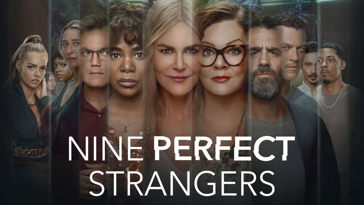 Nine Perfect Strangers — backdrops with title 4