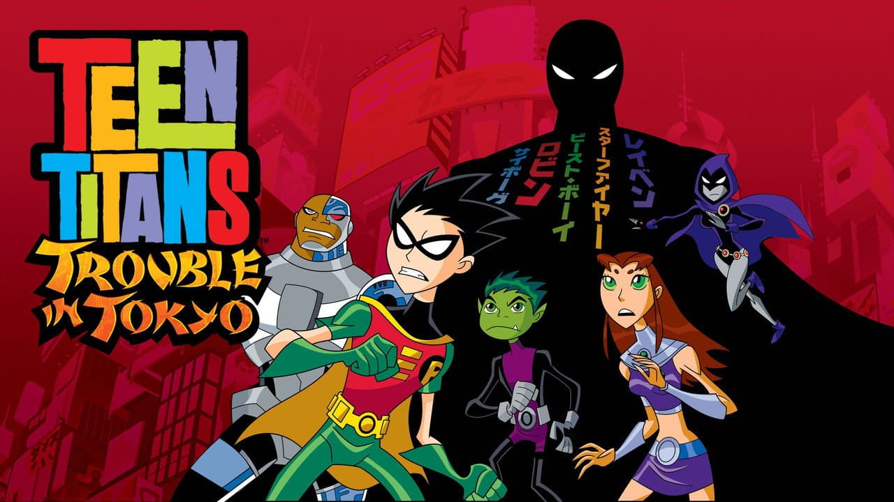 Teen Titans: Trouble in Tokyo — backdrops with title 4