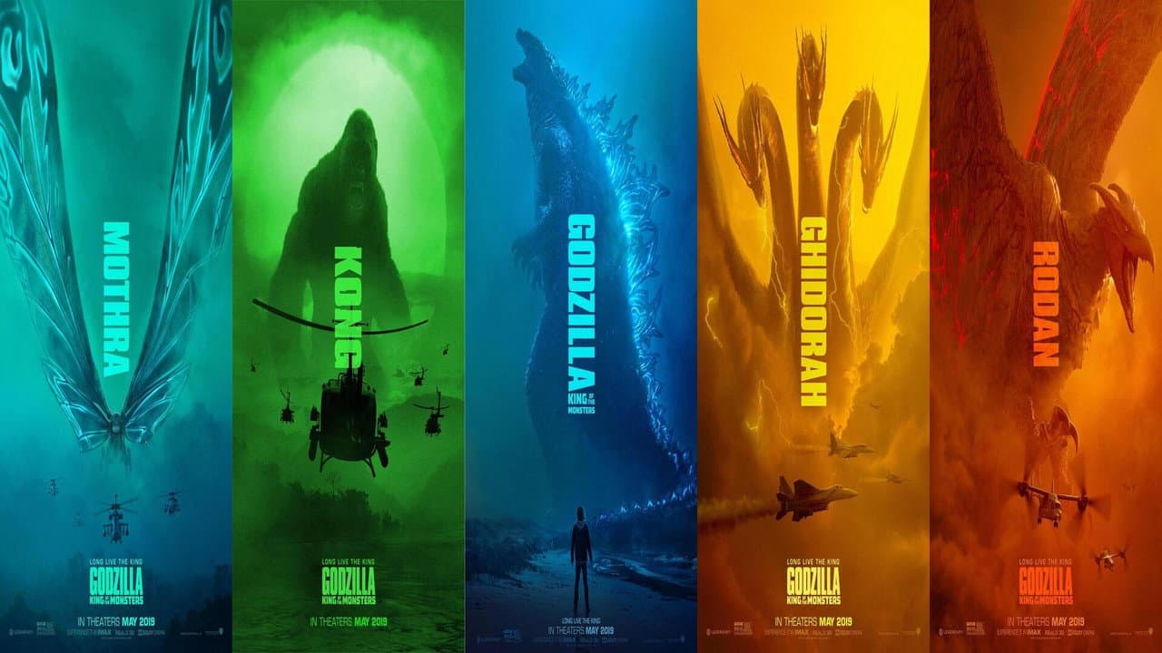 Godzilla: King of the Monsters — backdrops with title 6