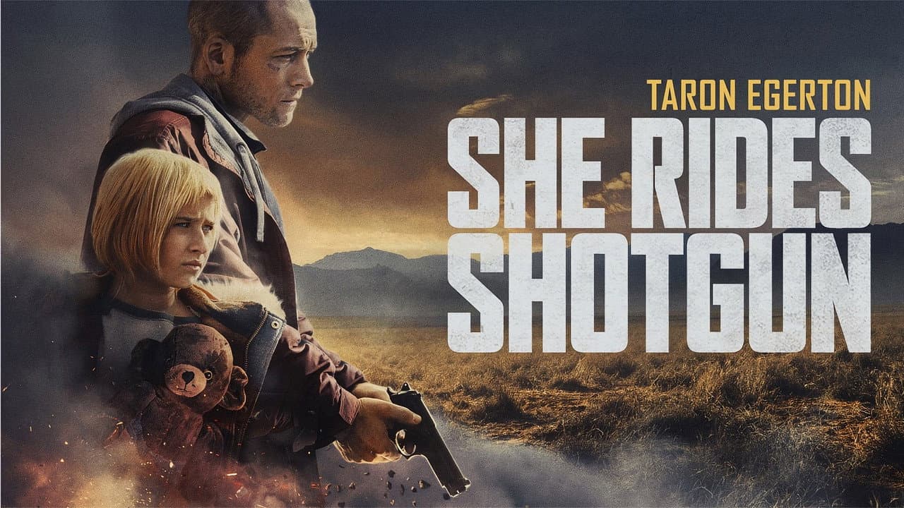 She Rides Shotgun — backdrops with title 3