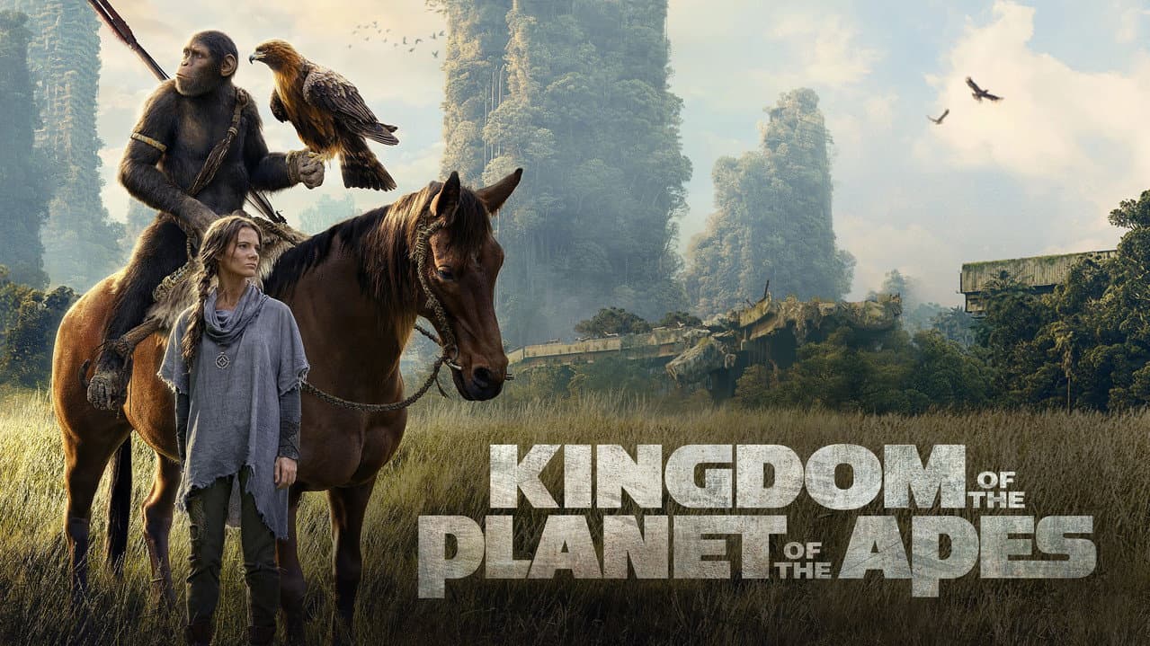 Kingdom of the Planet of the Apes — backdrops with title 6