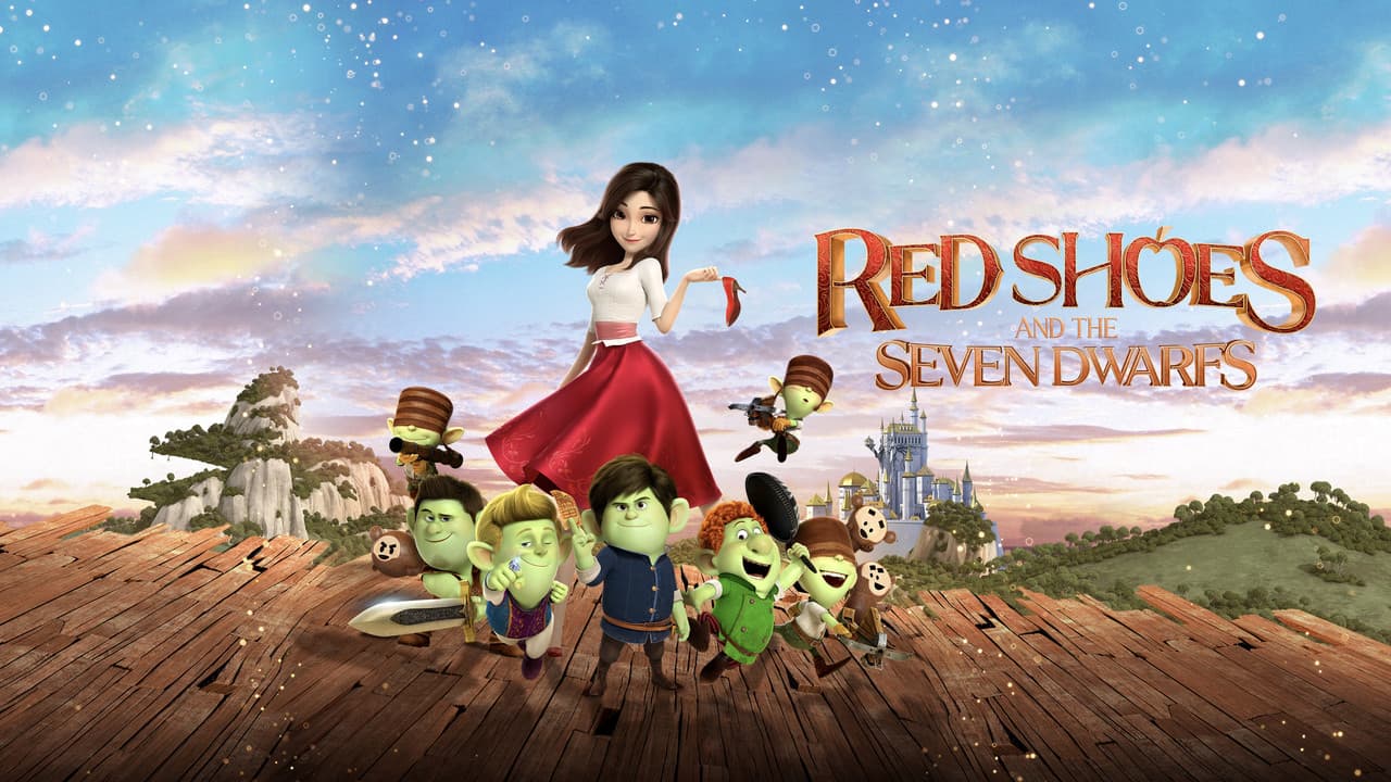 Red Shoes and the Seven Dwarfs — backdrops with title 1