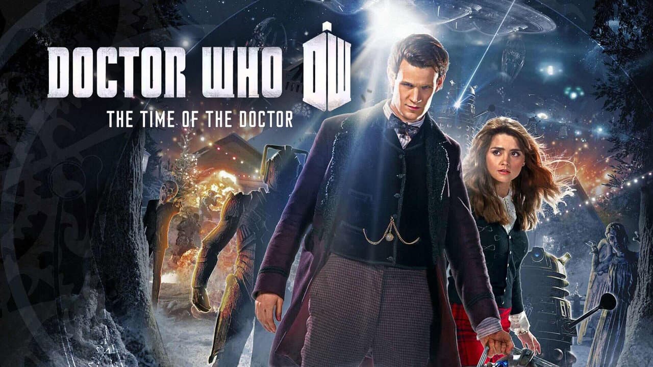 Doctor Who: The Time of the Doctor — backdrops with title 1