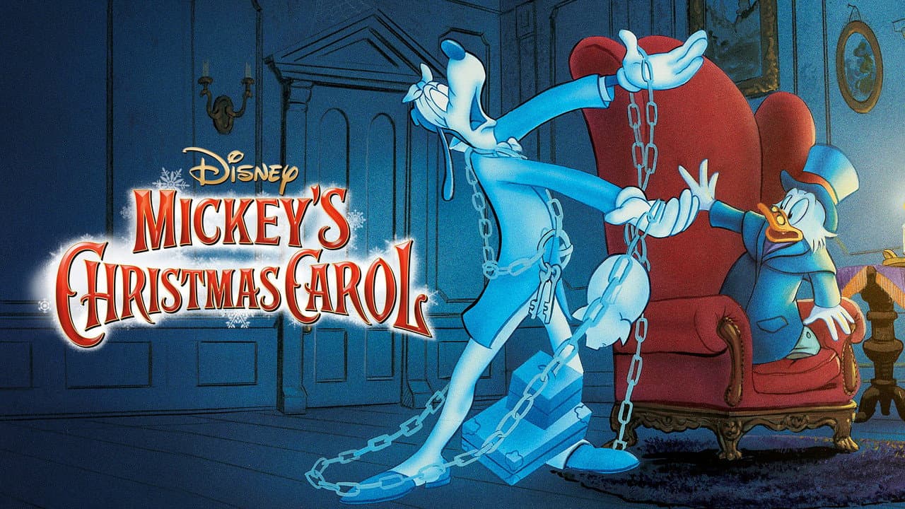 Mickey's Christmas Carol — backdrops with title 4