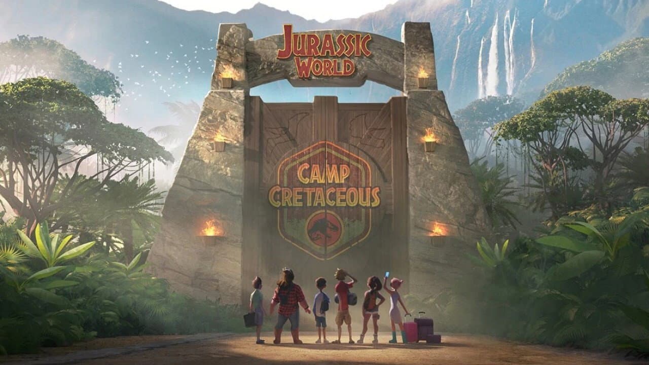 Jurassic World Camp Cretaceous — backdrops with title 2