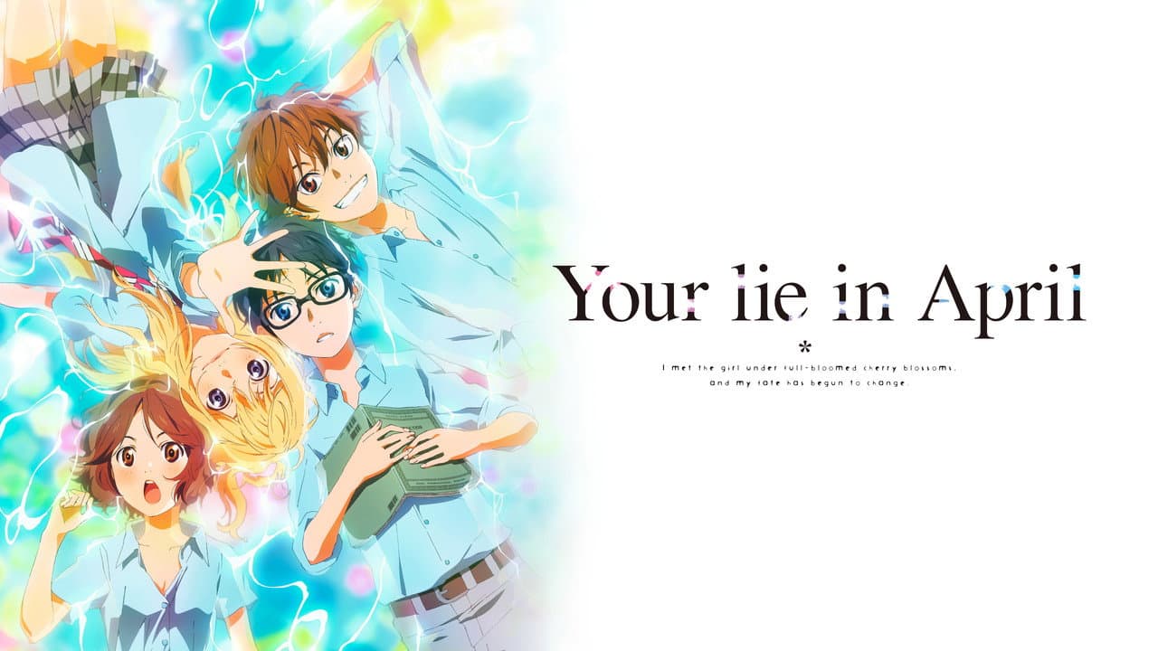 Your Lie in April — backdrops with title 1