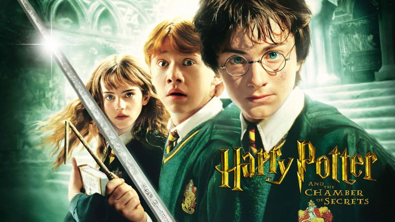 Harry Potter and the Chamber of Secrets — backdrops with title 2