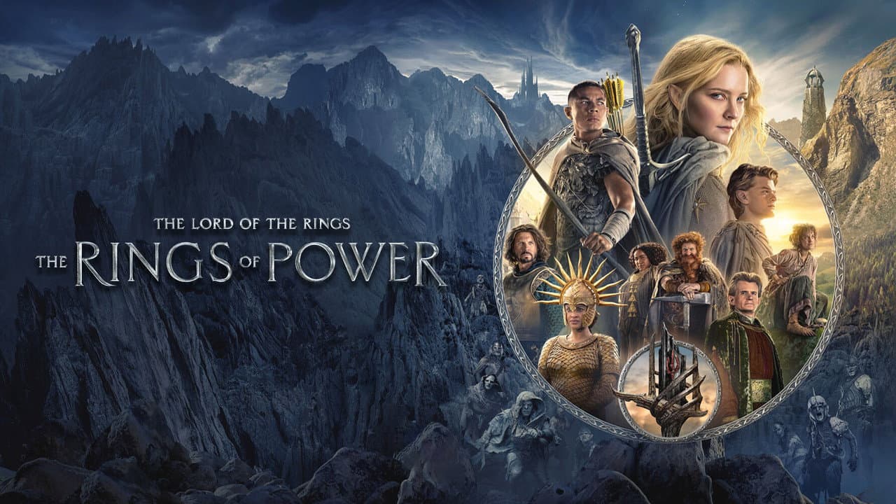 The Lord of the Rings: The Rings of Power — backdrops with title 1