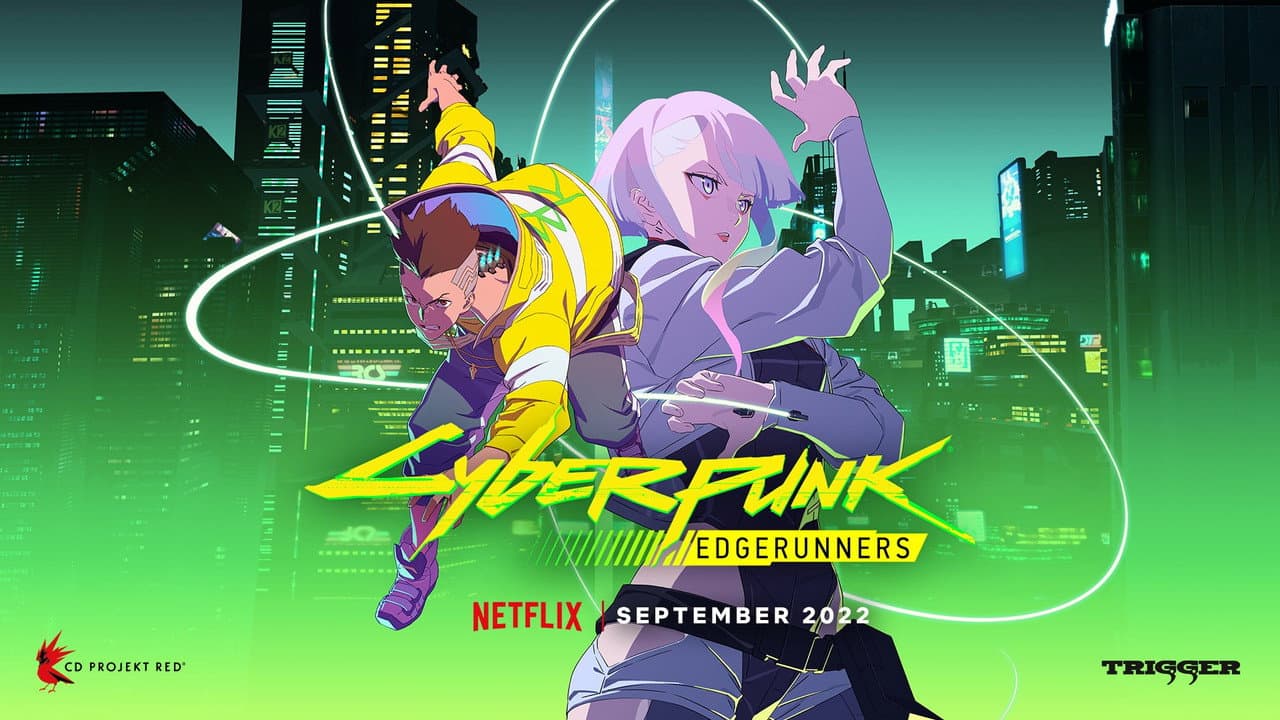Cyberpunk: Edgerunners — backdrops with title 3