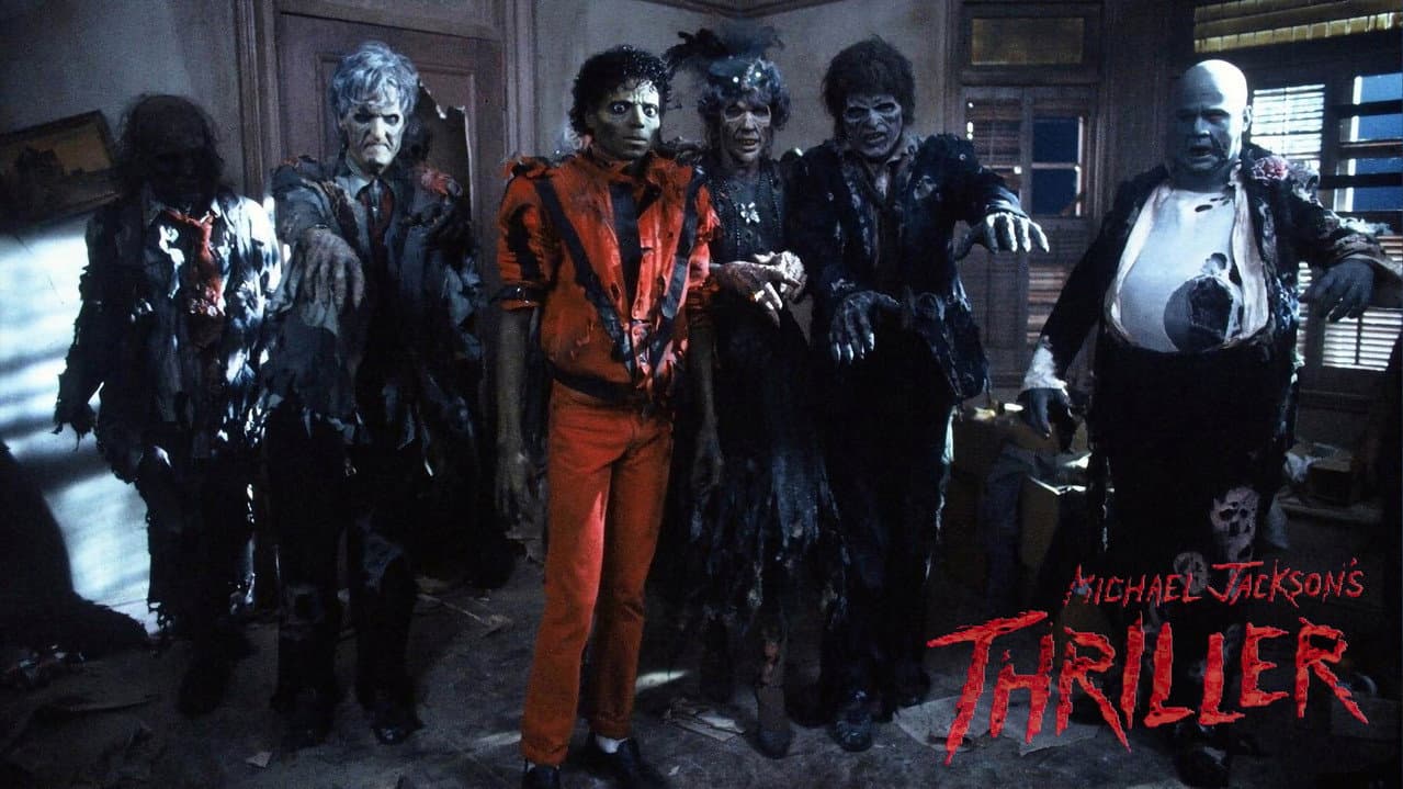 Michael Jackson's Thriller — backdrops with title 1