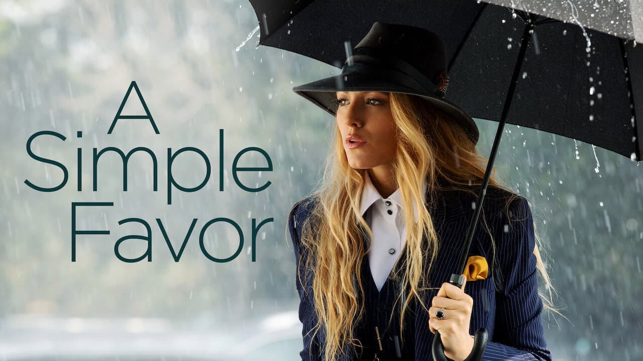 A Simple Favor — backdrops with title 8
