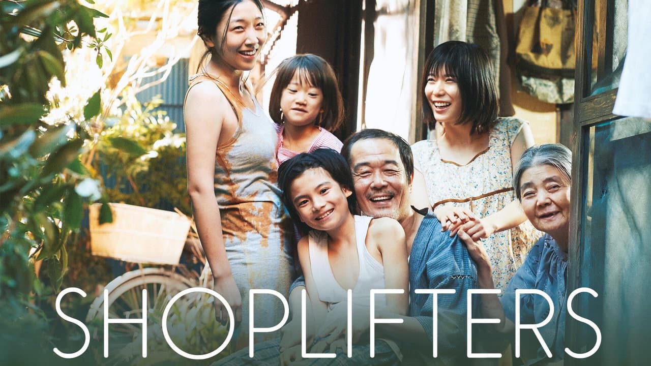 Shoplifters — backdrops with title 4