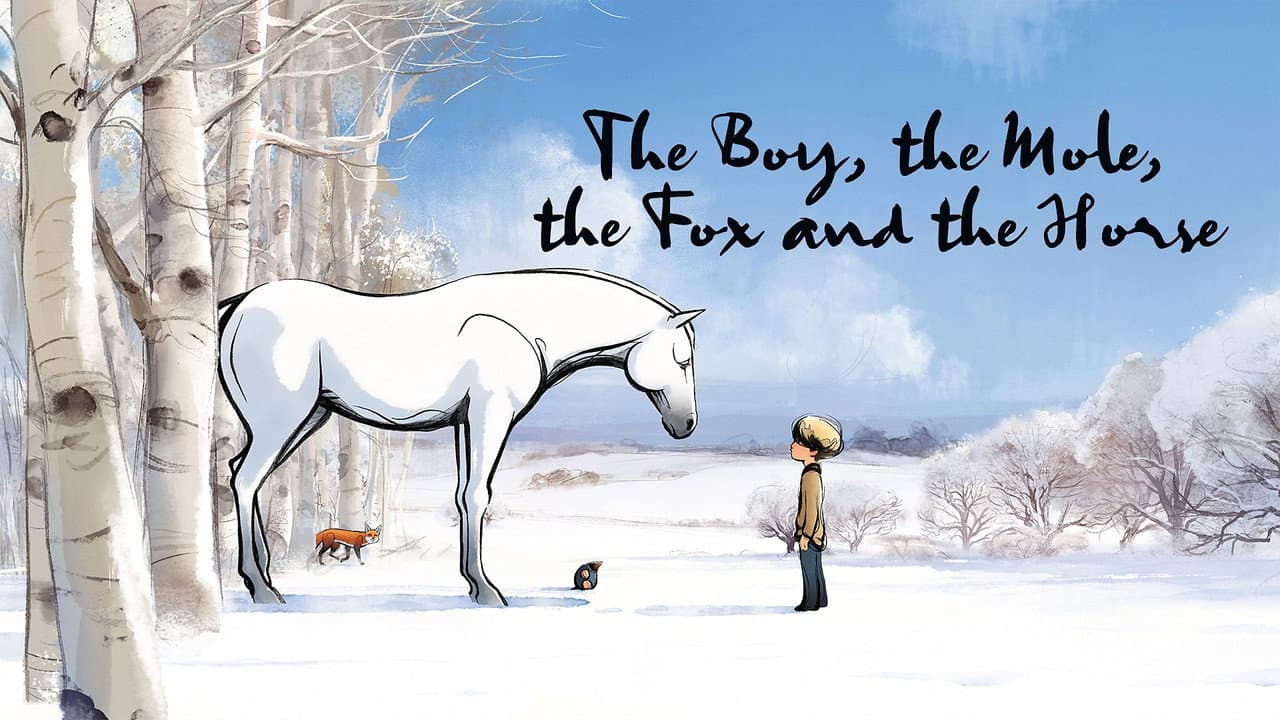 The Boy, the Mole, the Fox and the Horse — backdrops with title 1