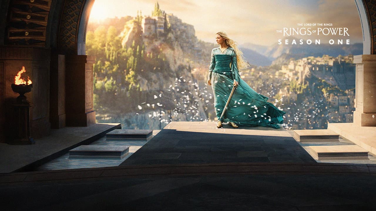 The Lord of the Rings: The Rings of Power — backdrops with title 7