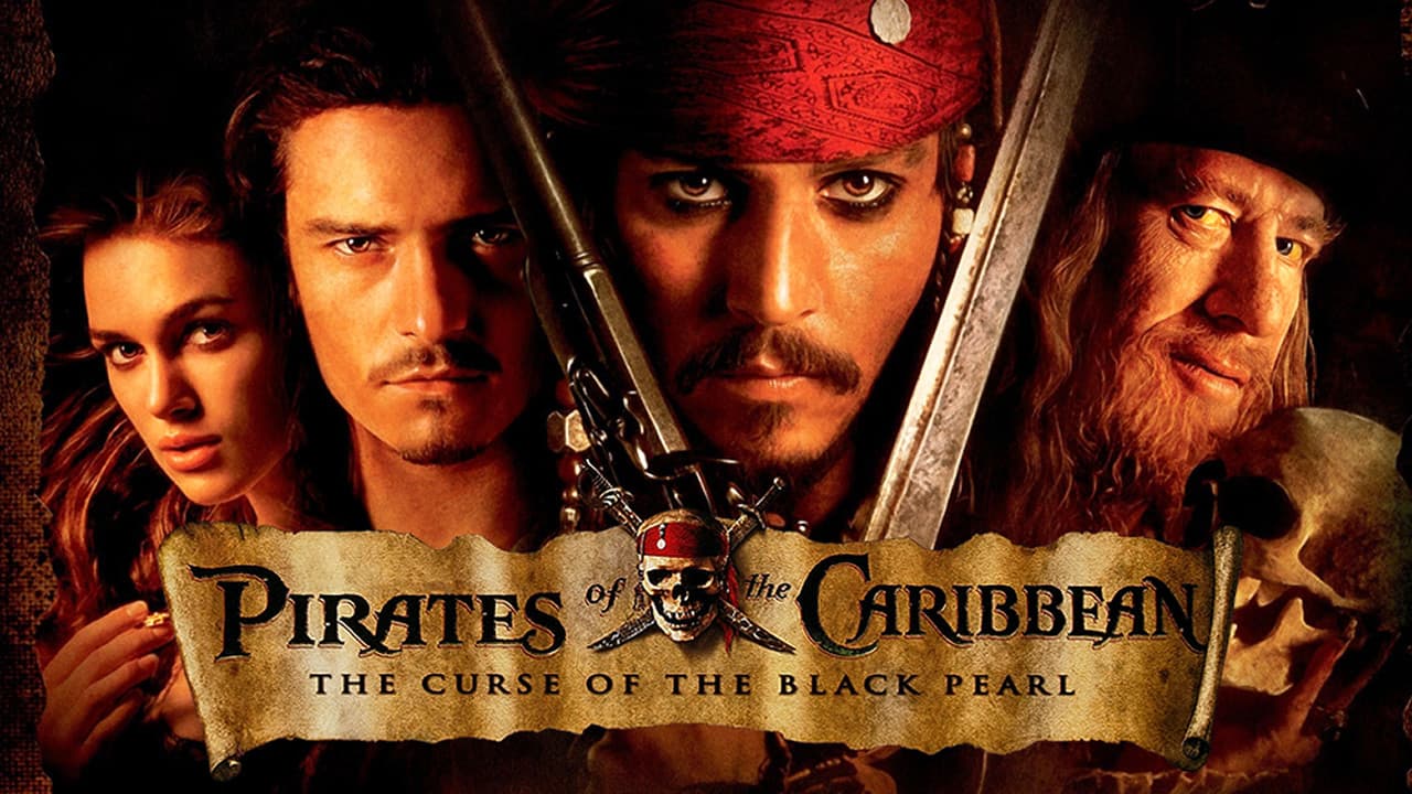 Pirates of the Caribbean: The Curse of the Black Pearl — backdrops with title 4