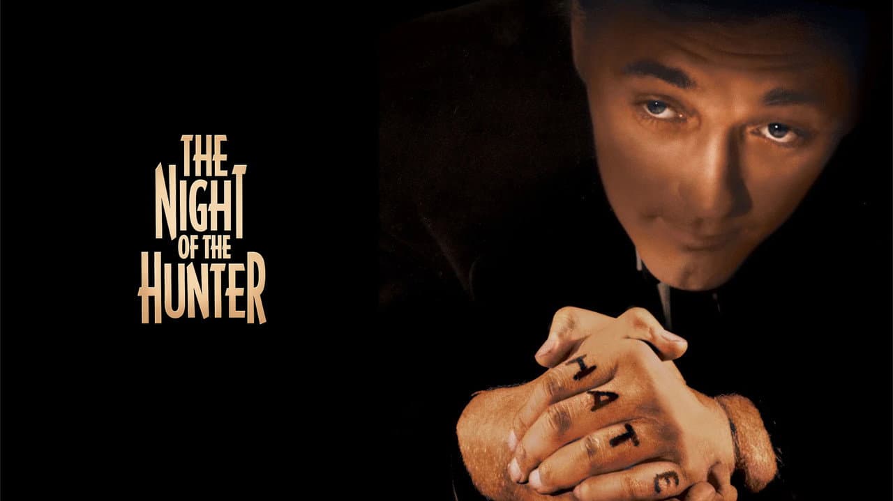 The Night of the Hunter — backdrops with title 4