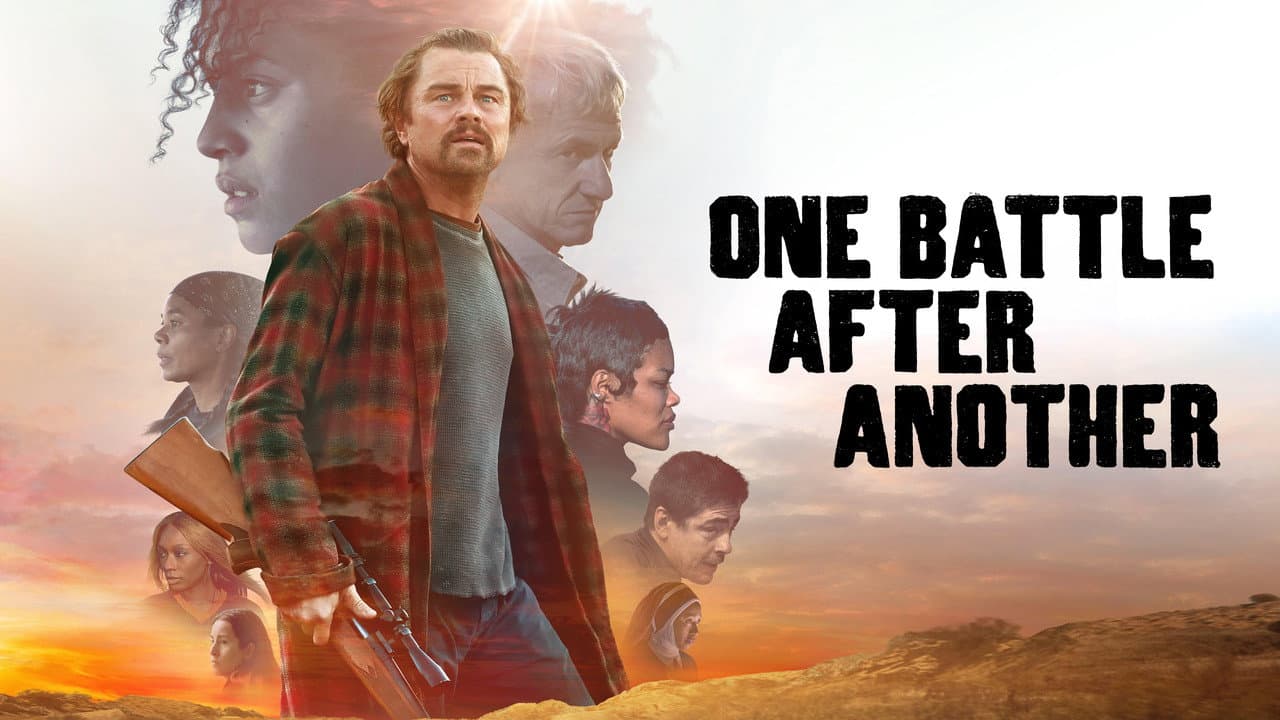 One Battle After Another — backdrops with title 3