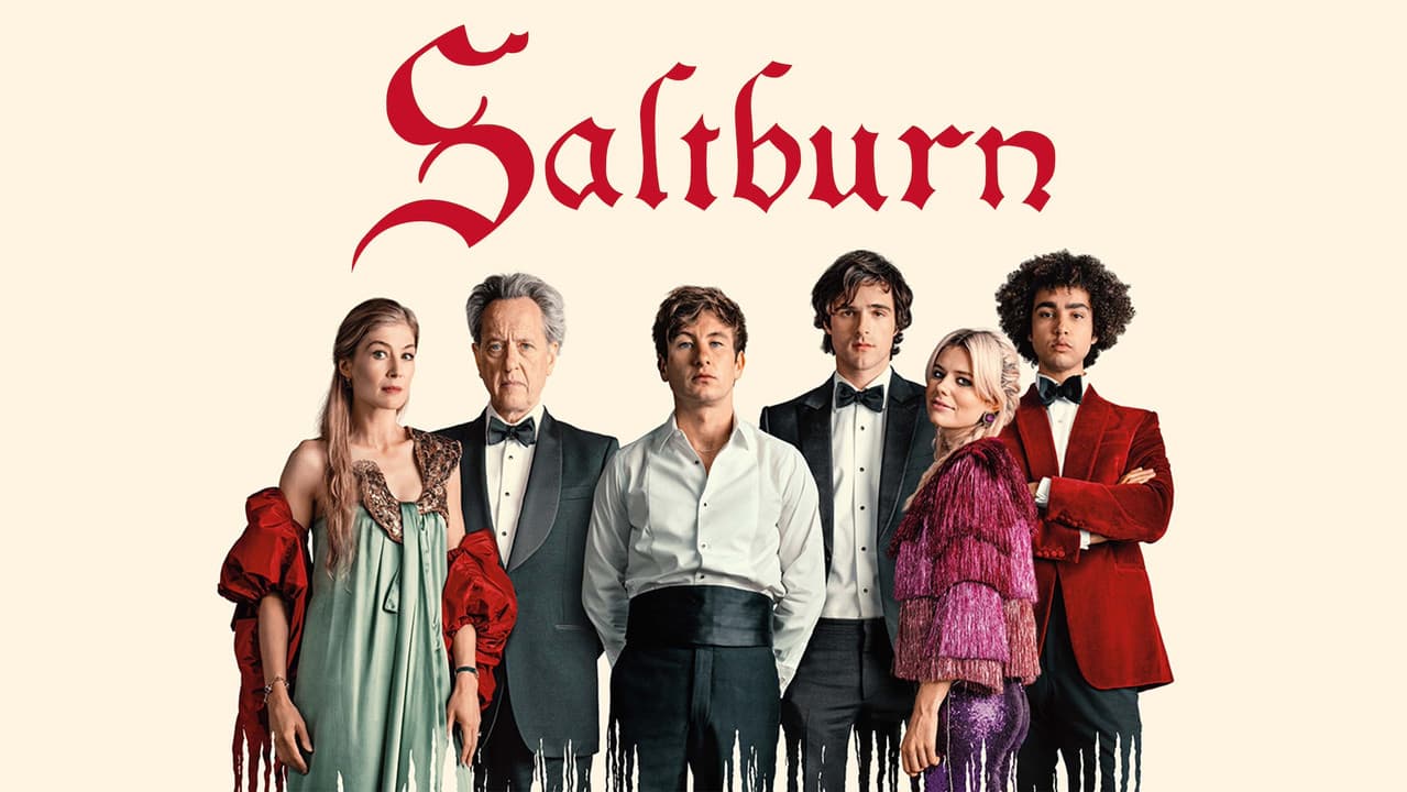 Saltburn — backdrops with title 3