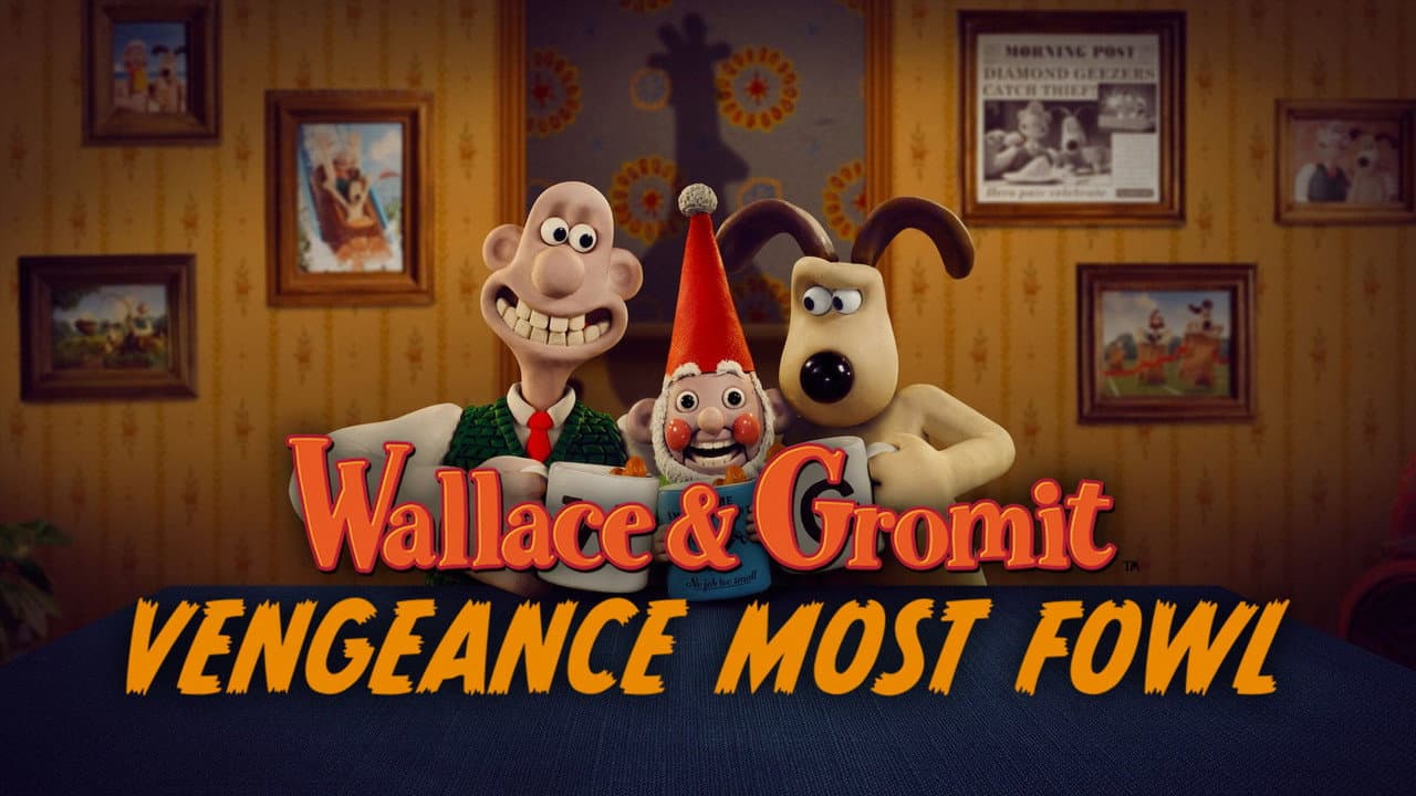Wallace & Gromit: Vengeance Most Fowl — backdrops with title 3