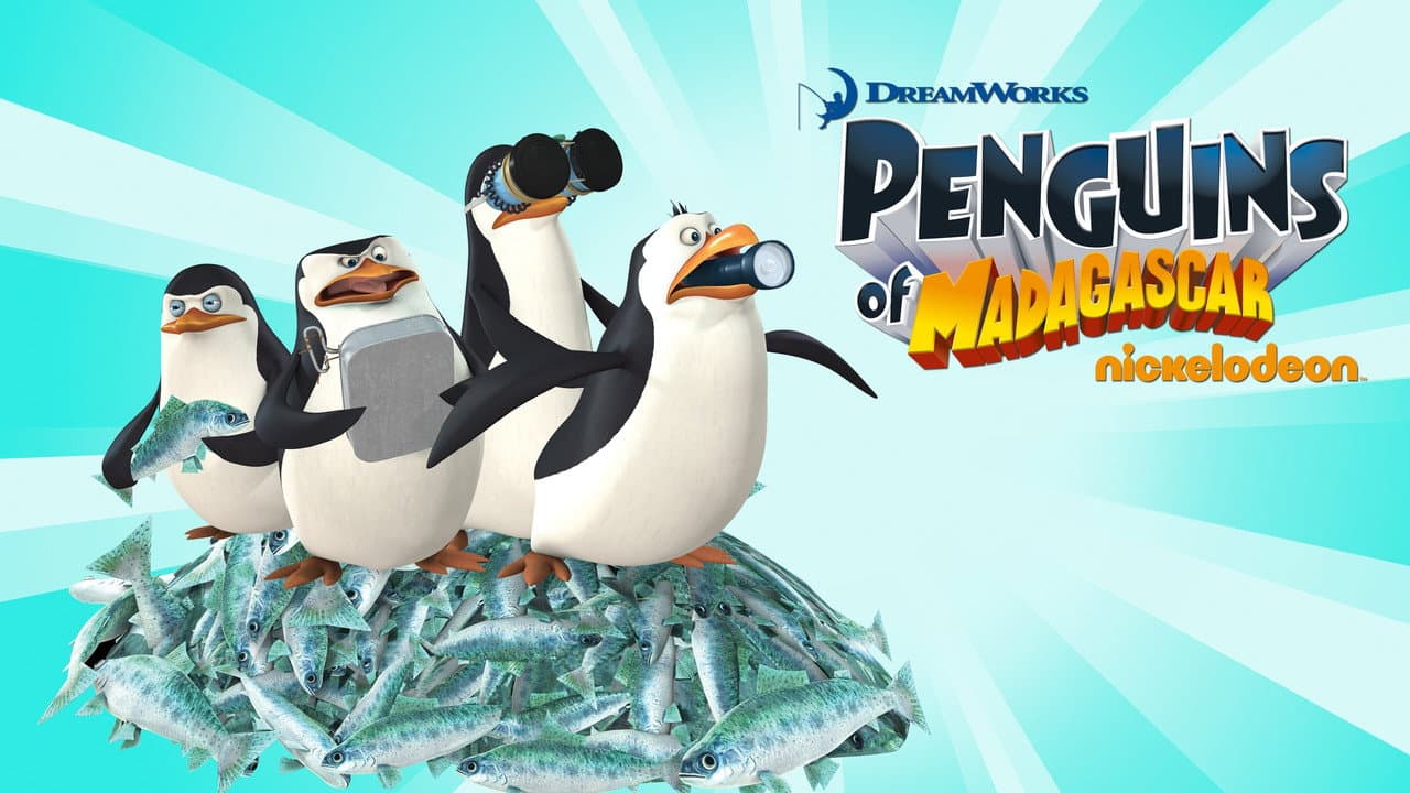The Penguins of Madagascar — backdrops with title 5
