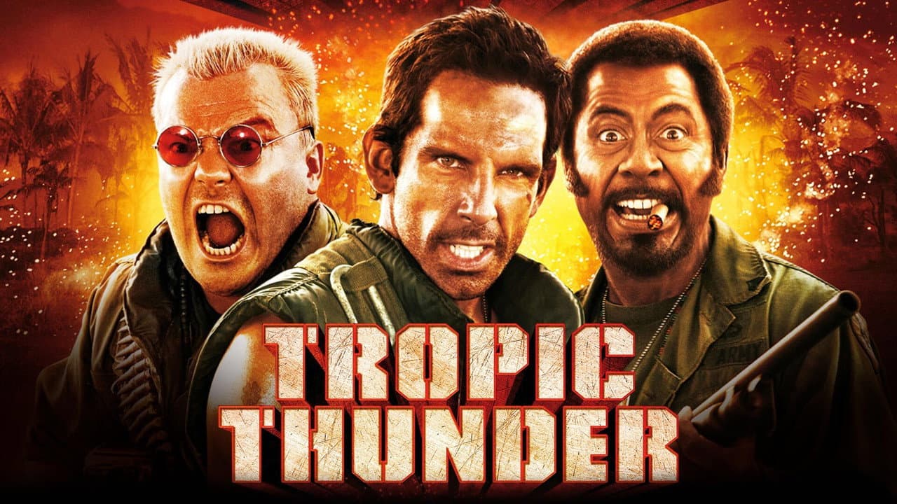 Tropic Thunder — backdrops with title 3