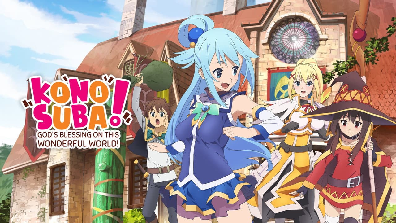 KONOSUBA – God's blessing on this wonderful world! Legend of Crimson — backdrops with title 1