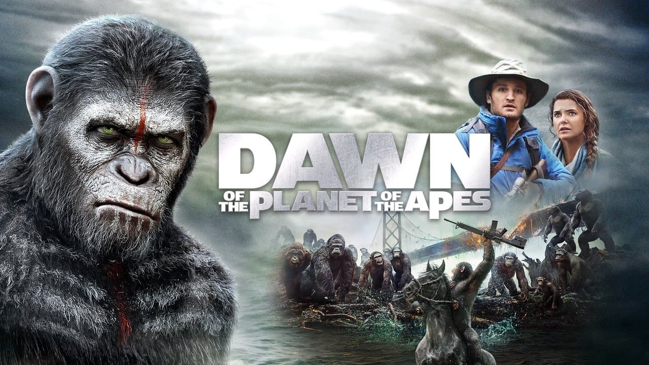 Dawn of the Planet of the Apes — backdrops with title 1