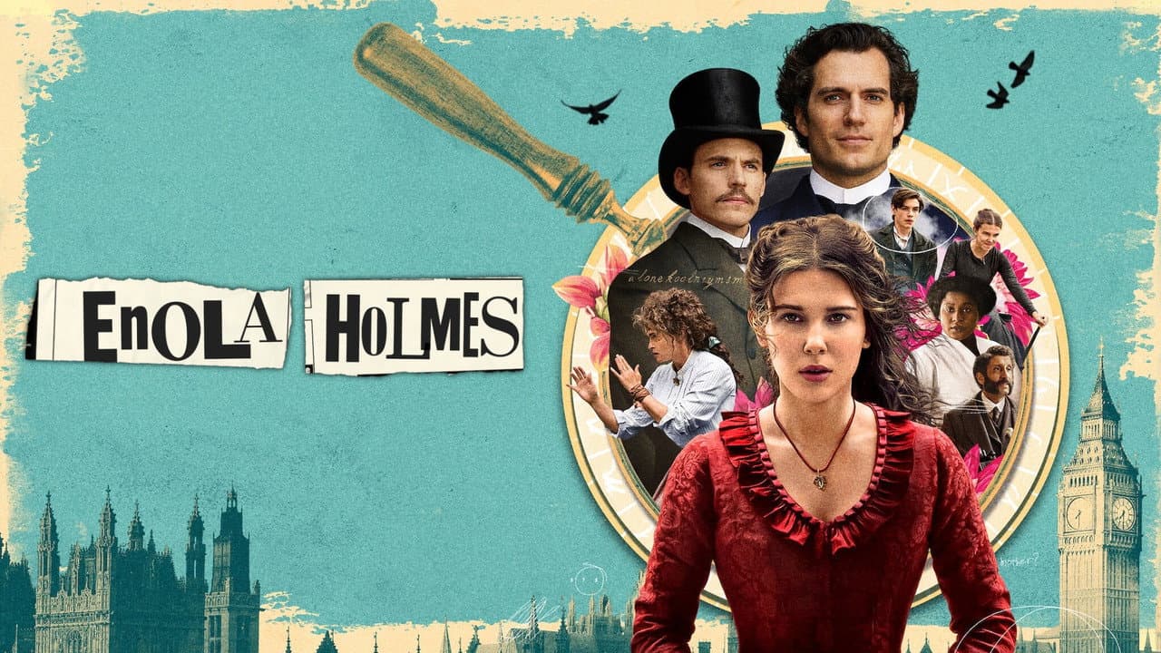Enola Holmes — backdrops with title 4