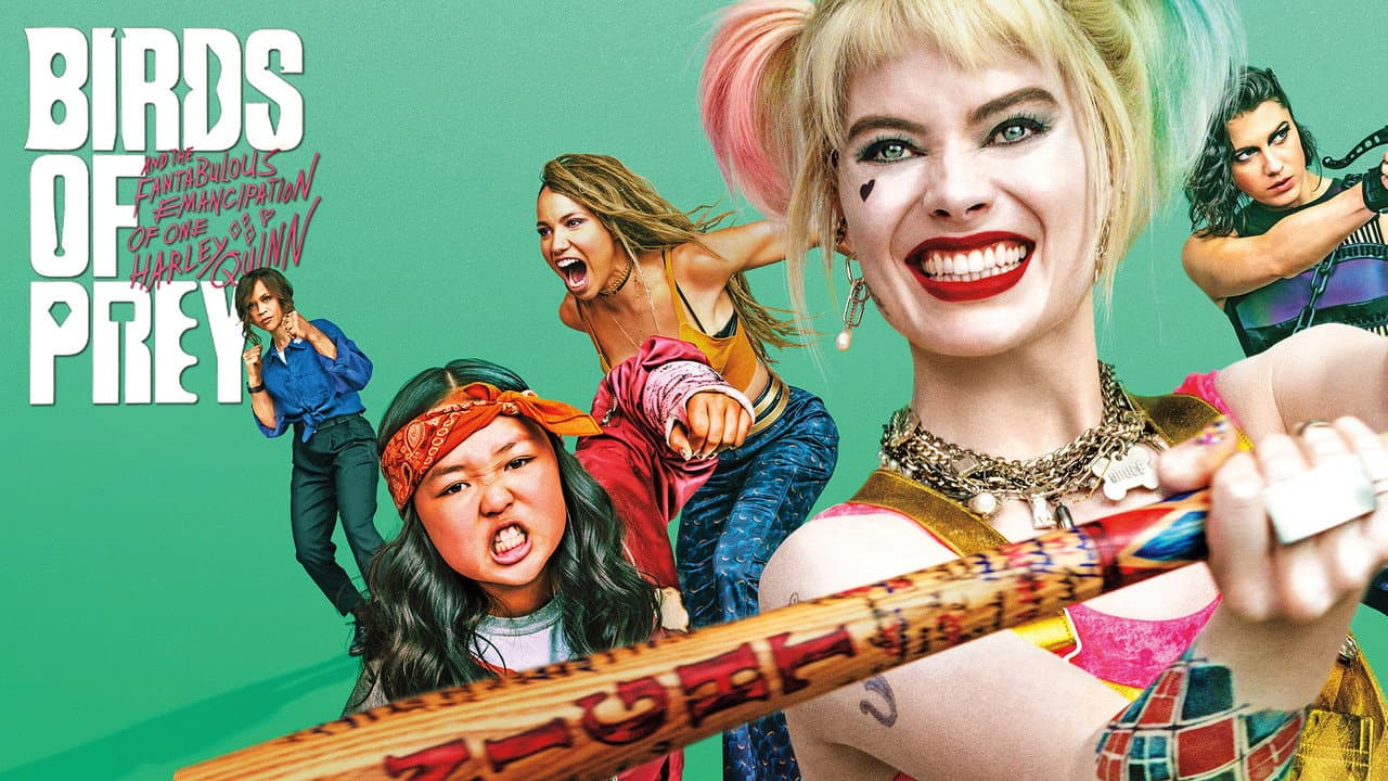 Birds of Prey (and the Fantabulous Emancipation of One Harley Quinn) — backdrops with title 2