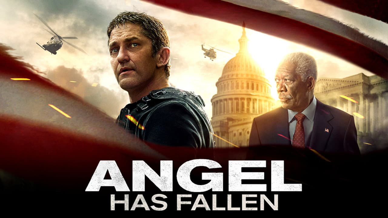 Angel Has Fallen — backdrops with title 6