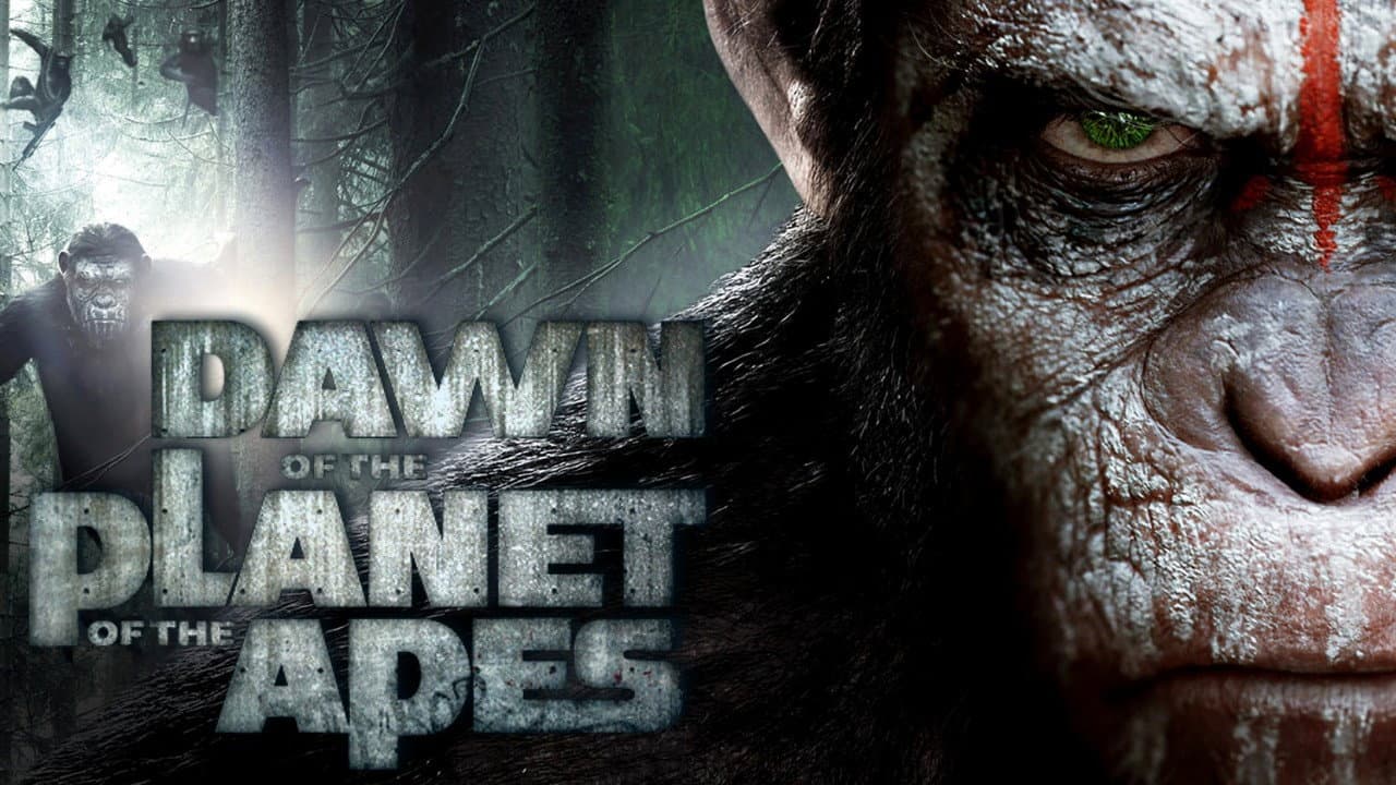 Dawn of the Planet of the Apes — backdrops with title 2
