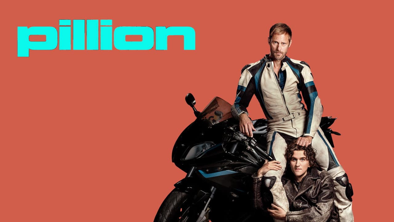 Pillion — backdrops with title 4