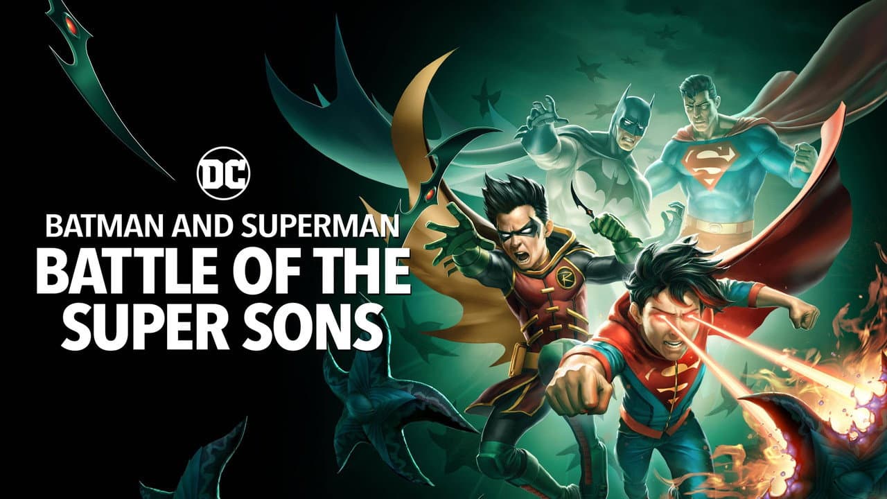 Batman and Superman: Battle of the Super Sons — backdrops with title 1