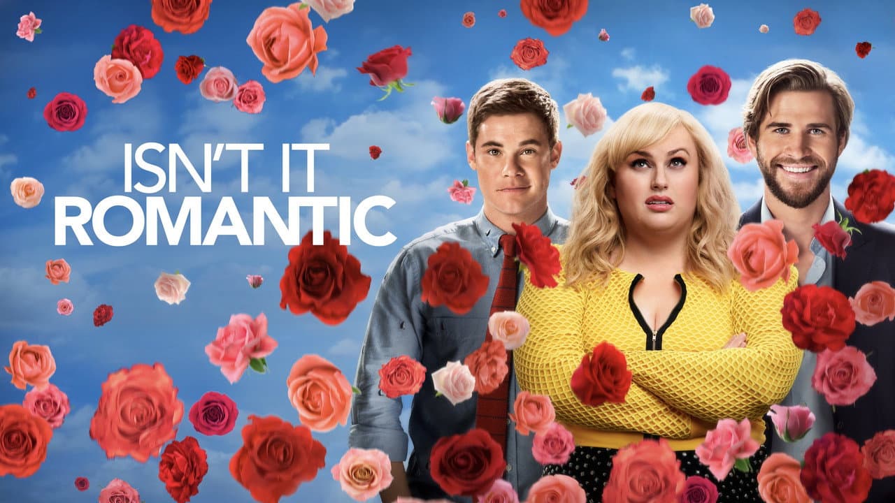 Isn't It Romantic — backdrops with title 1