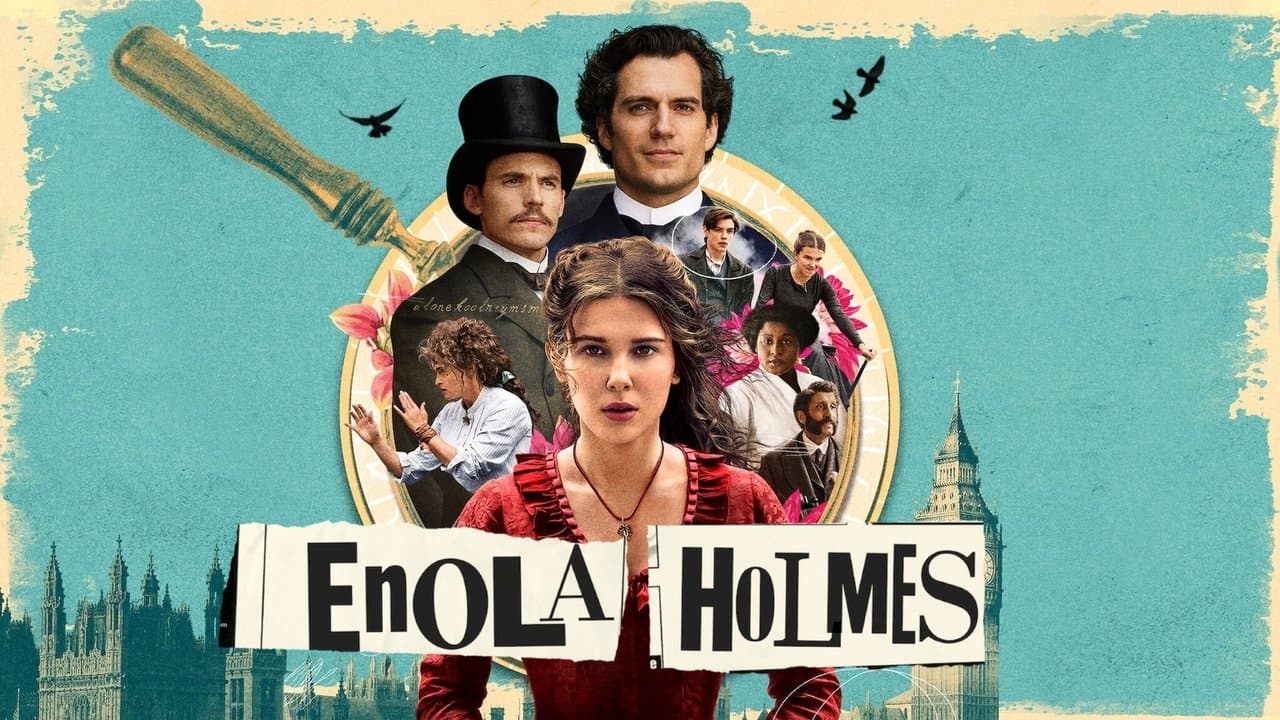 Enola Holmes — backdrops with title 1