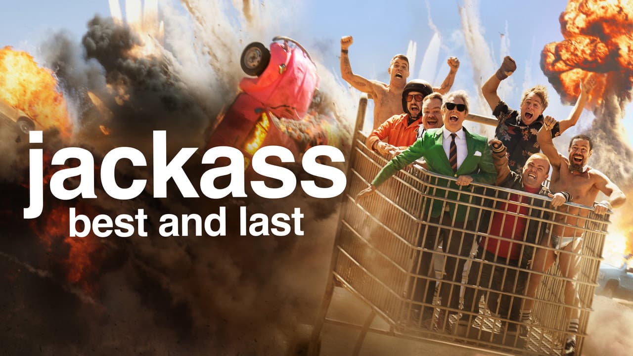 Jackass: Best and Last — backdrops with title 1