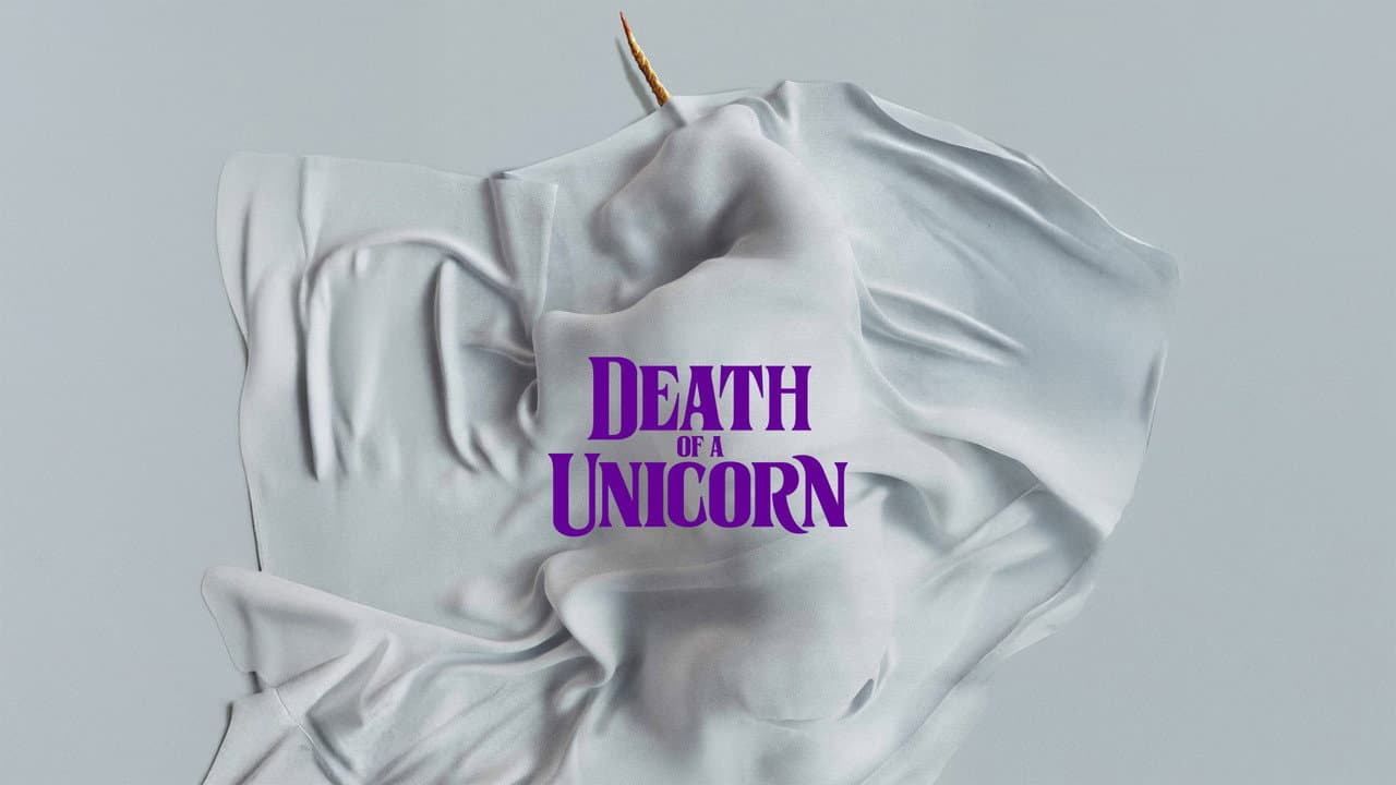 Death of a Unicorn — backdrops with title 5