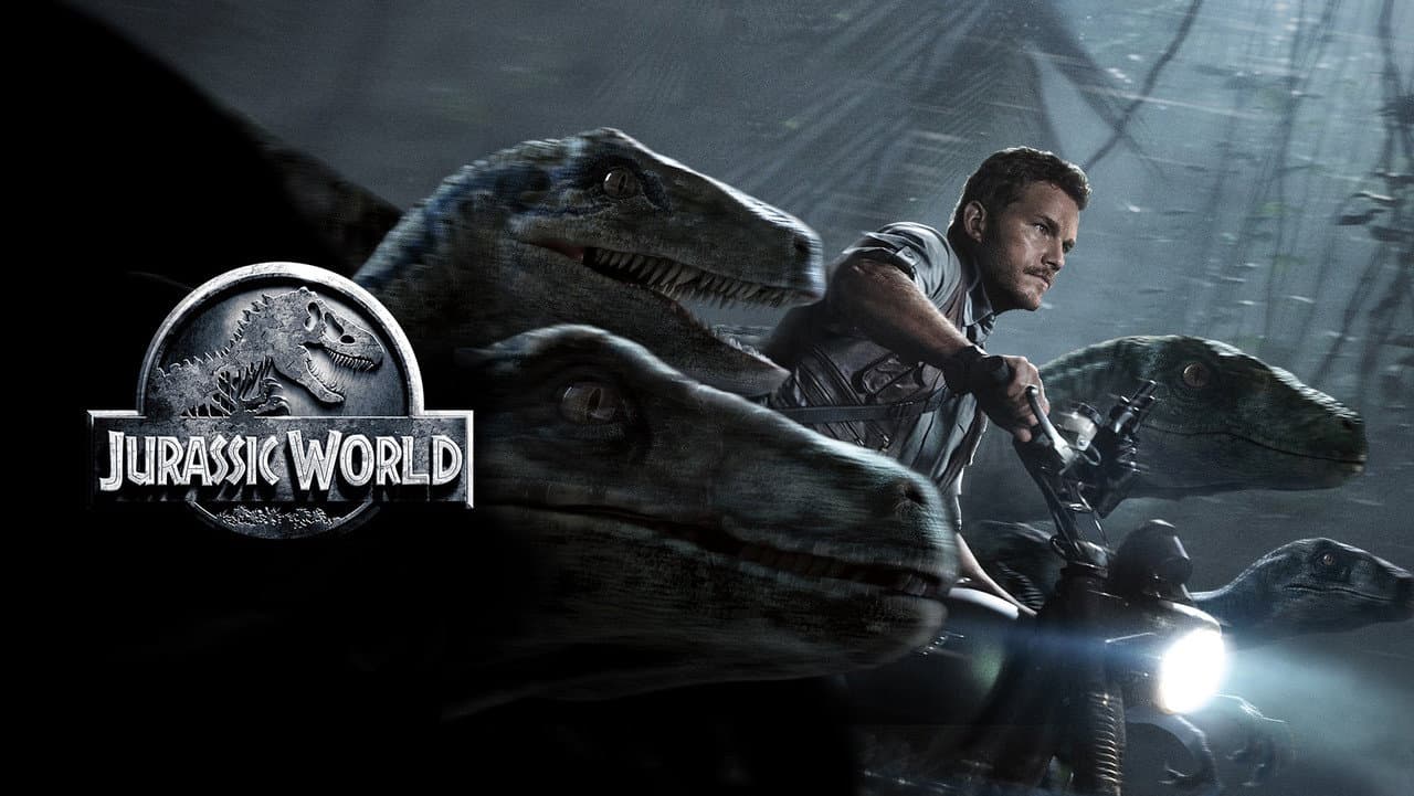 Jurassic World — backdrops with title 8
