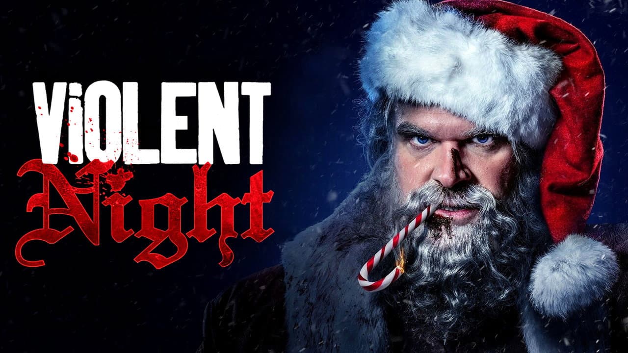 Violent Night — backdrops with title 3