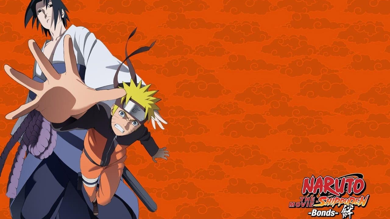 Naruto Shippuden the Movie: Bonds — backdrops with title 2