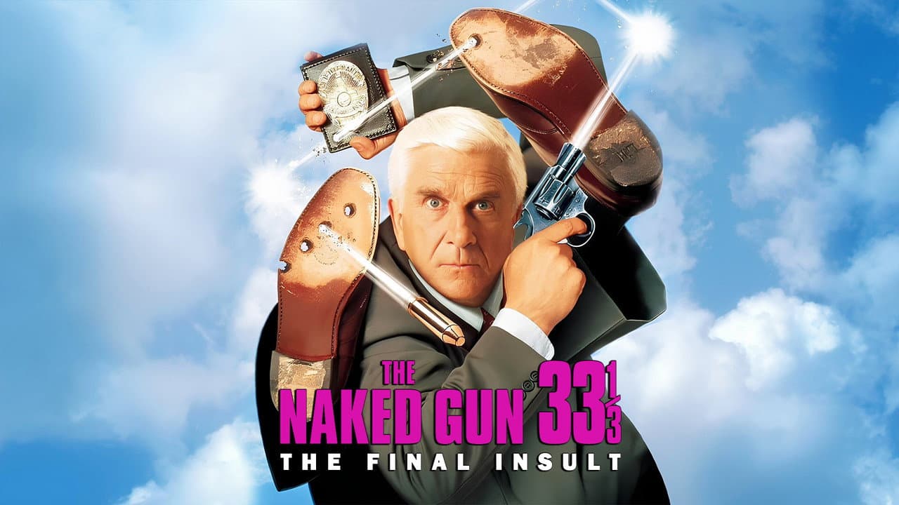 Naked Gun 33⅓: The Final Insult — backdrops with title 1
