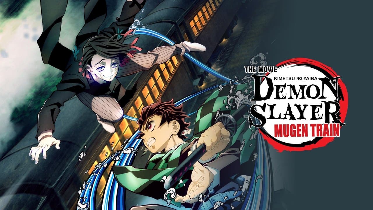 Demon Slayer -Kimetsu no Yaiba- The Movie: Mugen Train — backdrops with title 2