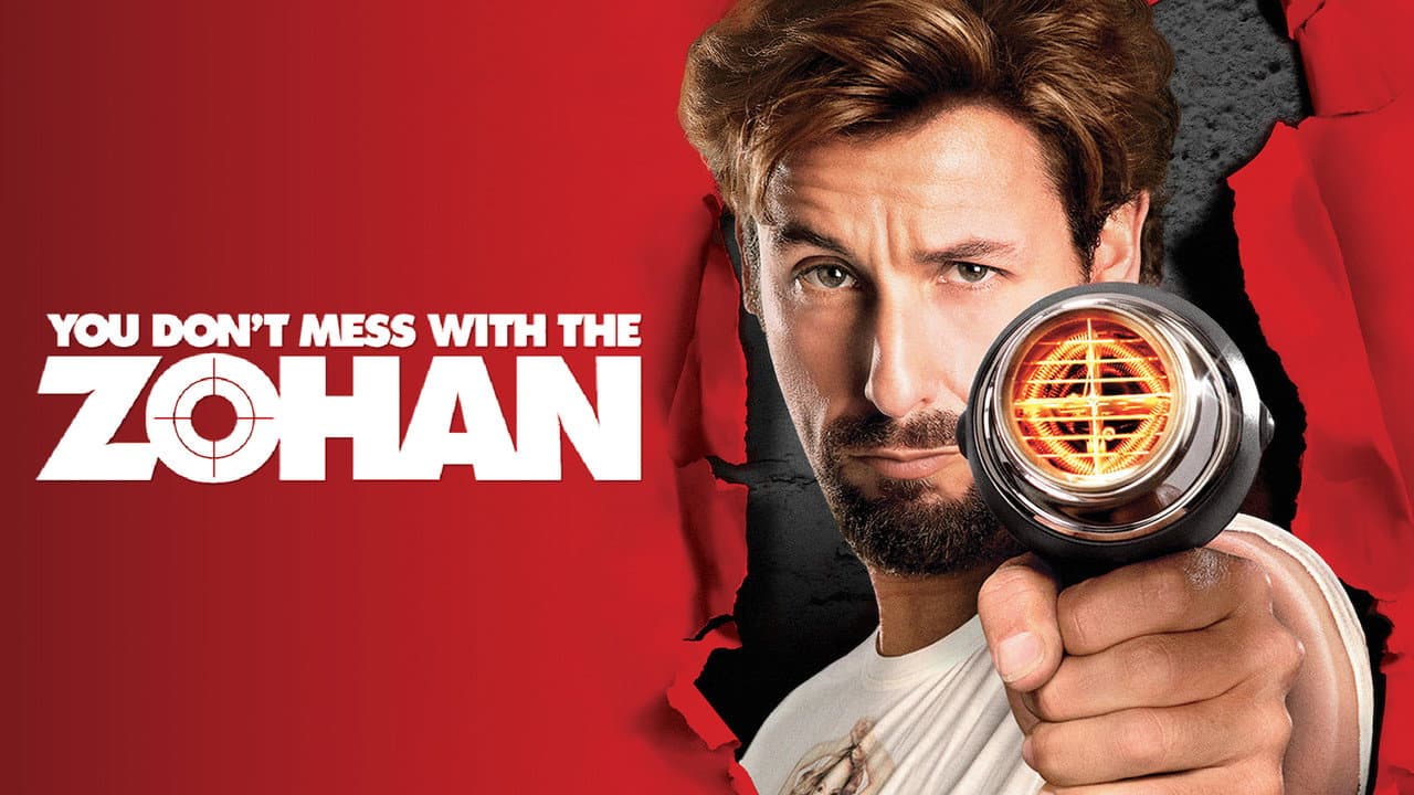 You Don't Mess with the Zohan — backdrops with title 1